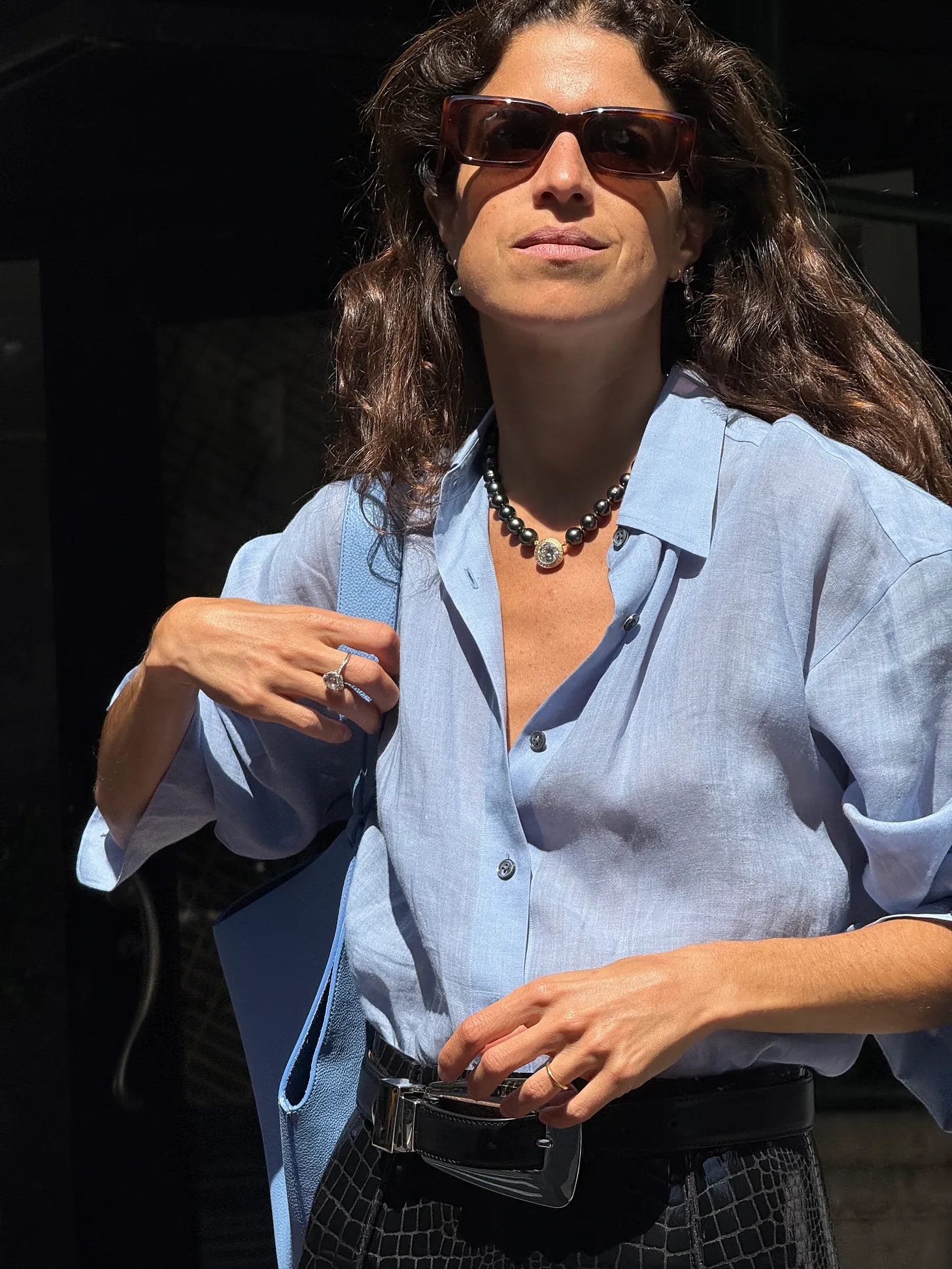Totally Crazy About Long Sleeve Shirt Leandra Medine Cohen