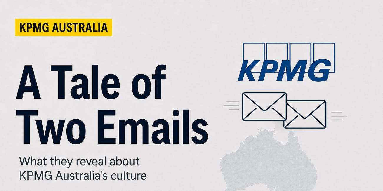 A tale of two emails: what they reveal about KPMG Australia’s culture