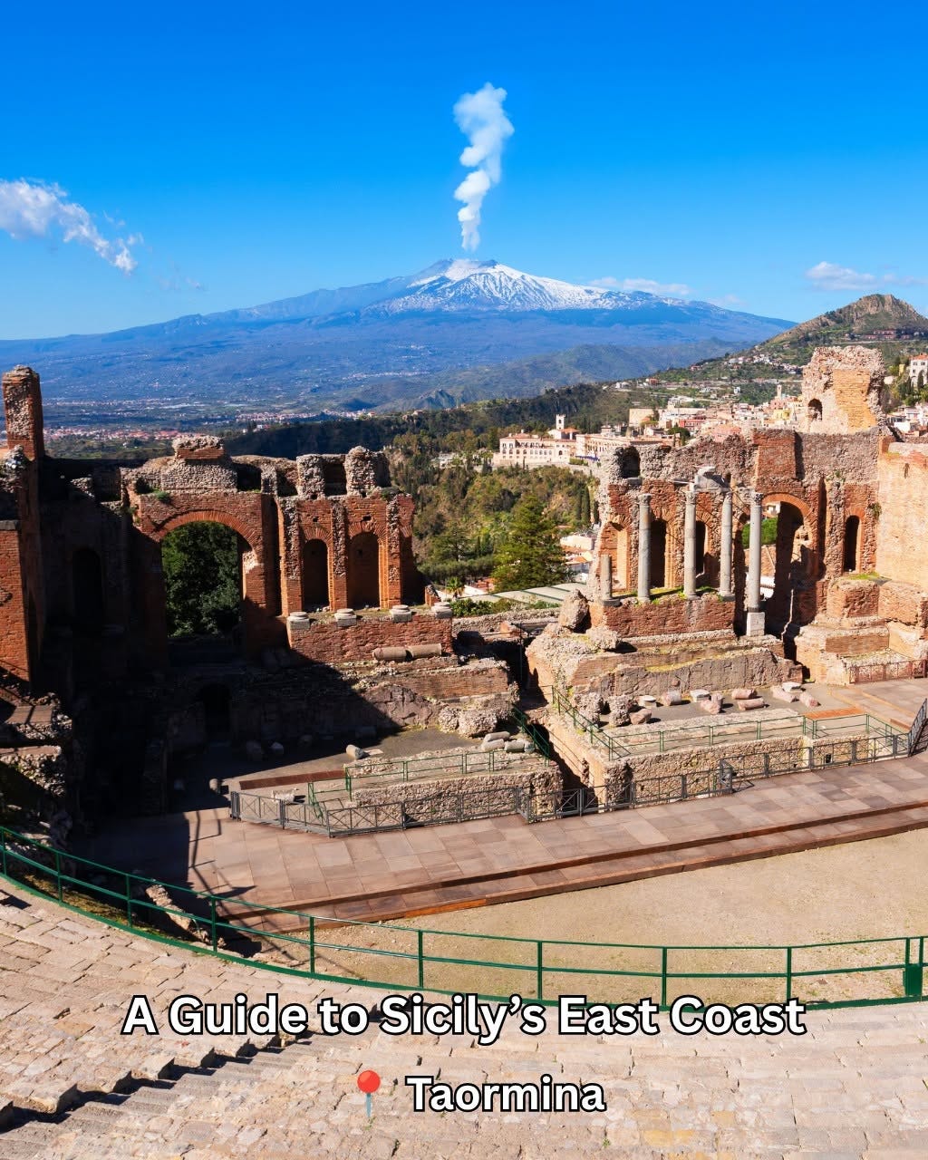 May be an image of text that says 'A aiziri iph LPE A Guide to Sicily' S East Coast Taormina'