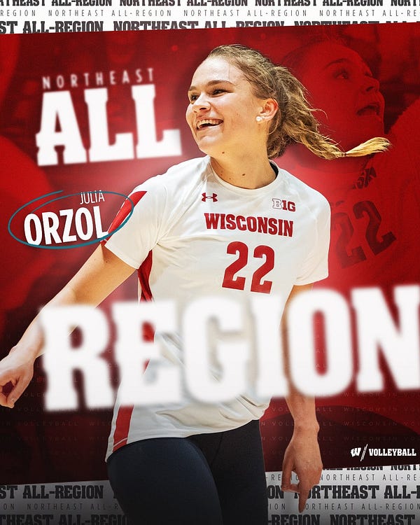 Julia Orzol - AVCA Northeast All-Region