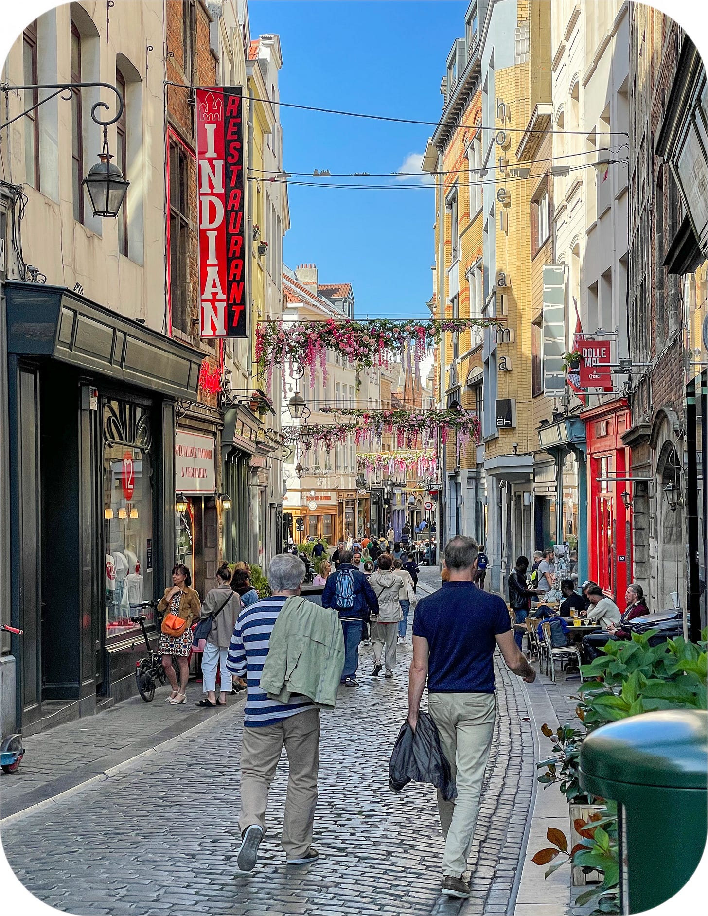 Street near the Grand-Place, Brussels, Belgium