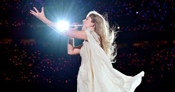 Taylor Swift performing at Eras tour