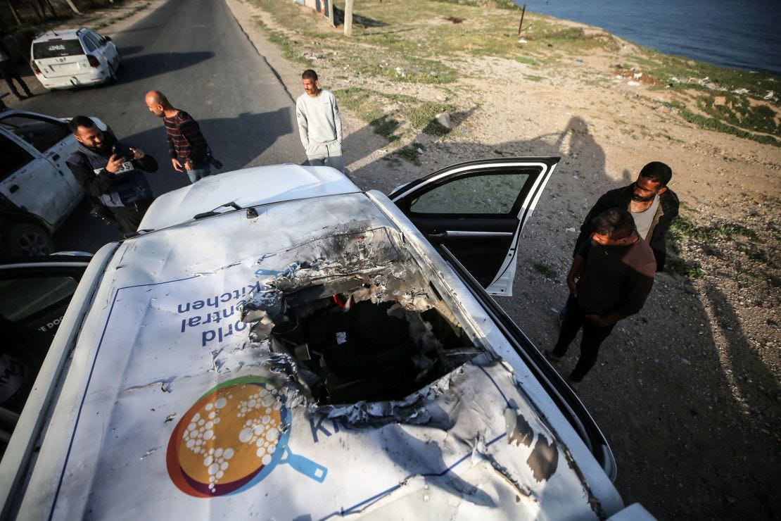Israeli attack that killed WCK aid workers consistent with multiple  precision strikes, analysis shows | CNN