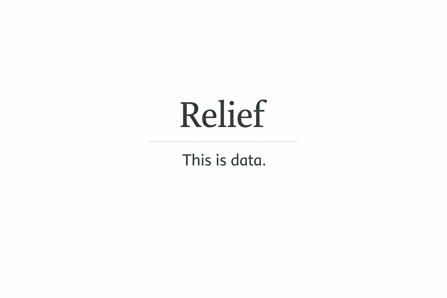 Minimal text graphic stating that feeling relief after canceling an AI tool is meaningful feedback. Minimal text graphic stating that feeling relief after canceling an AI tool is meaningful feedback.