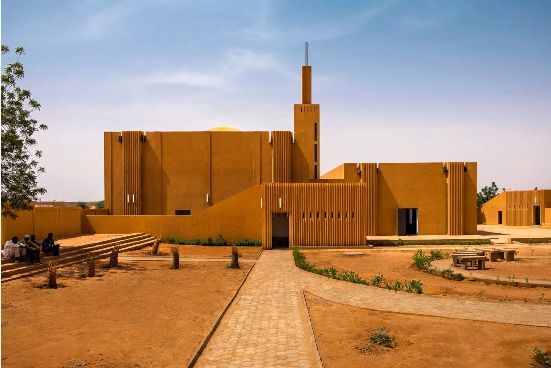 Hikma Community Comlex, Niger 2018. Via: www.mariamissoufou.com. Shown on In Corso Studio, a vintage furniture platform in Toronto.