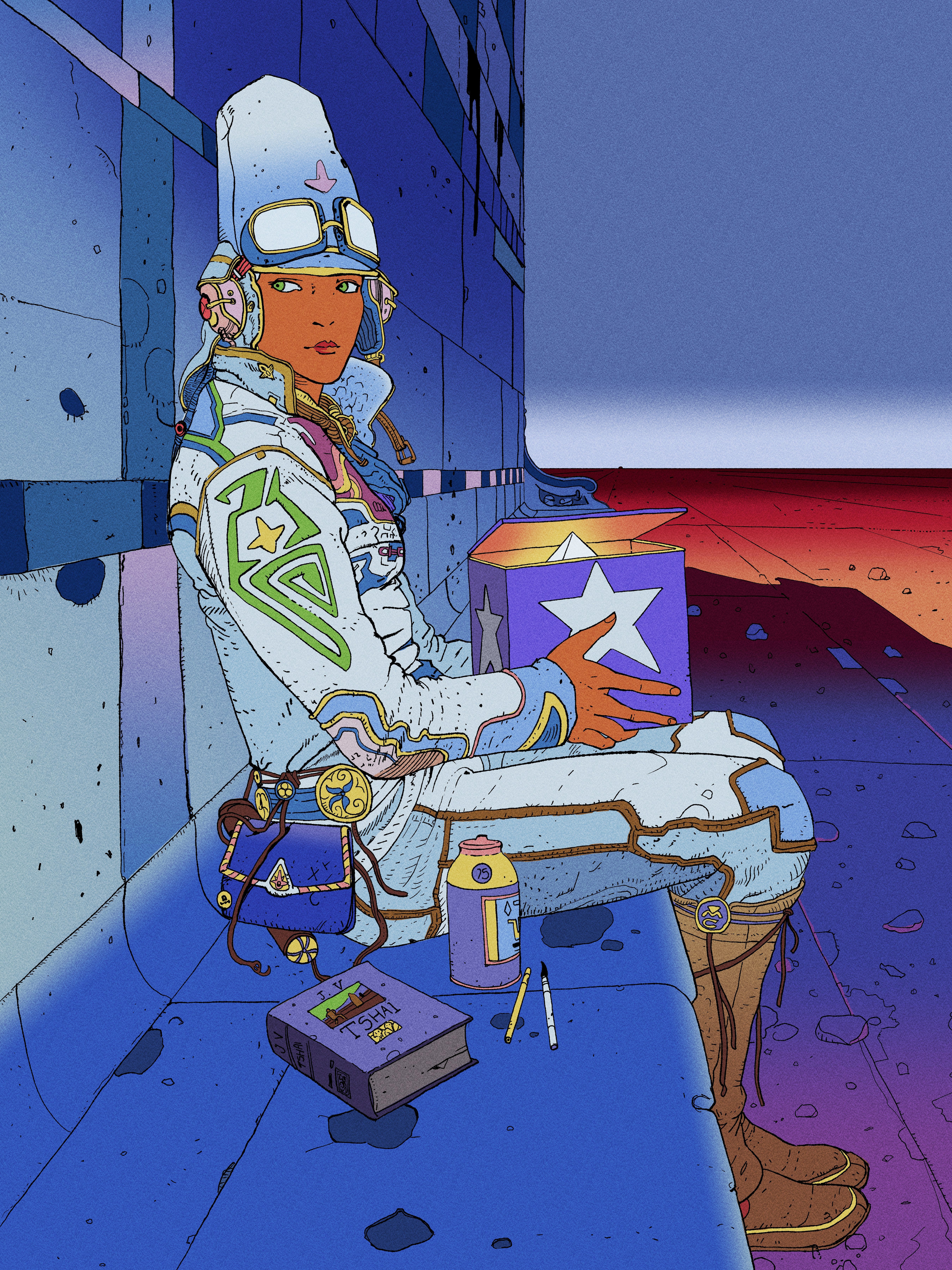 Moebius Starwatcher Master Study - a Retrospective