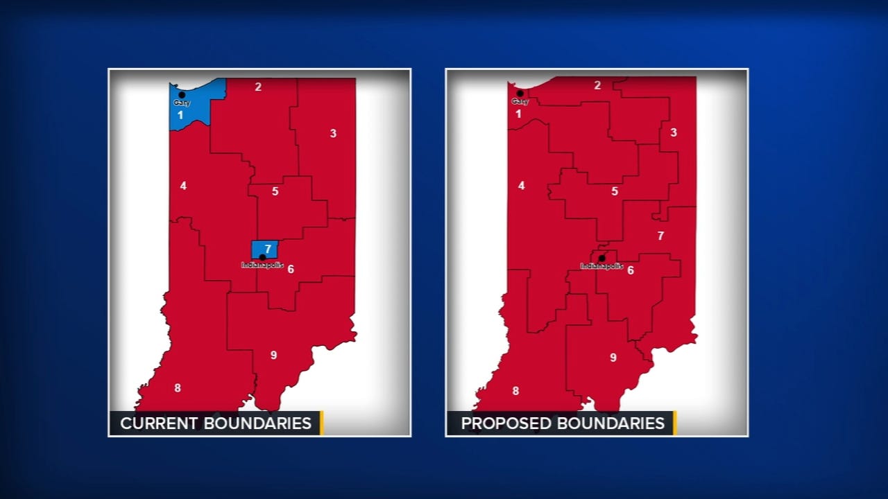 Indiana 2025 redistricting news: State Senate committee advances congressional  map backed by Trump toward final floor vote - ABC7 Chicago