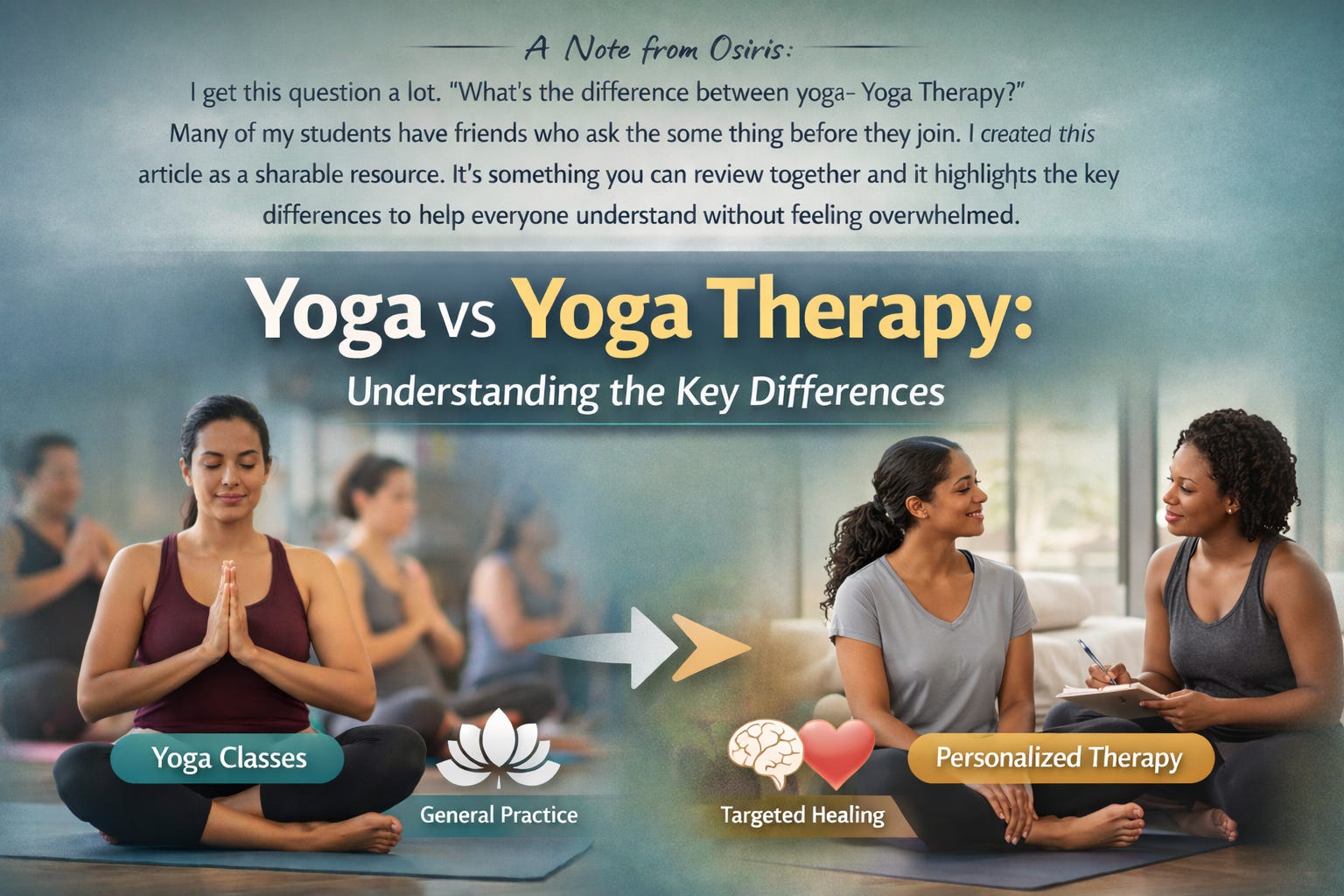 Yoga vs Yoga Therapy | Understanding the Key Differences