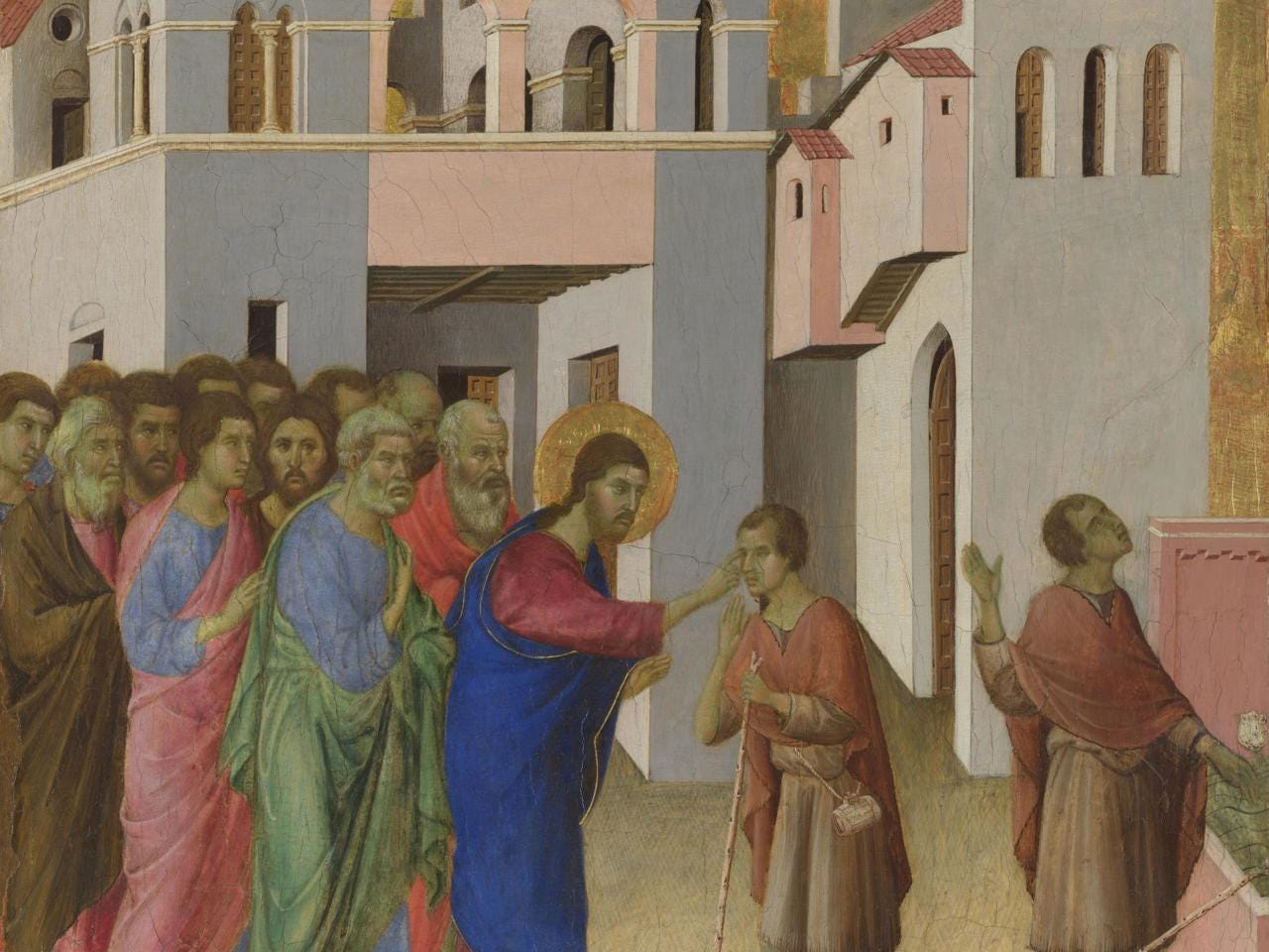 Duccio | The Healing of the Man born Blind | NG1140 | National Gallery,  London