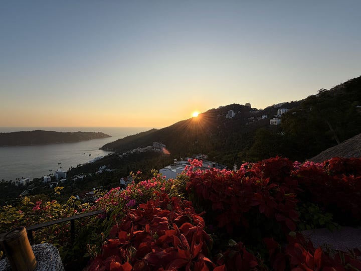 Views of Acapulco Bay from Zibu restaurant