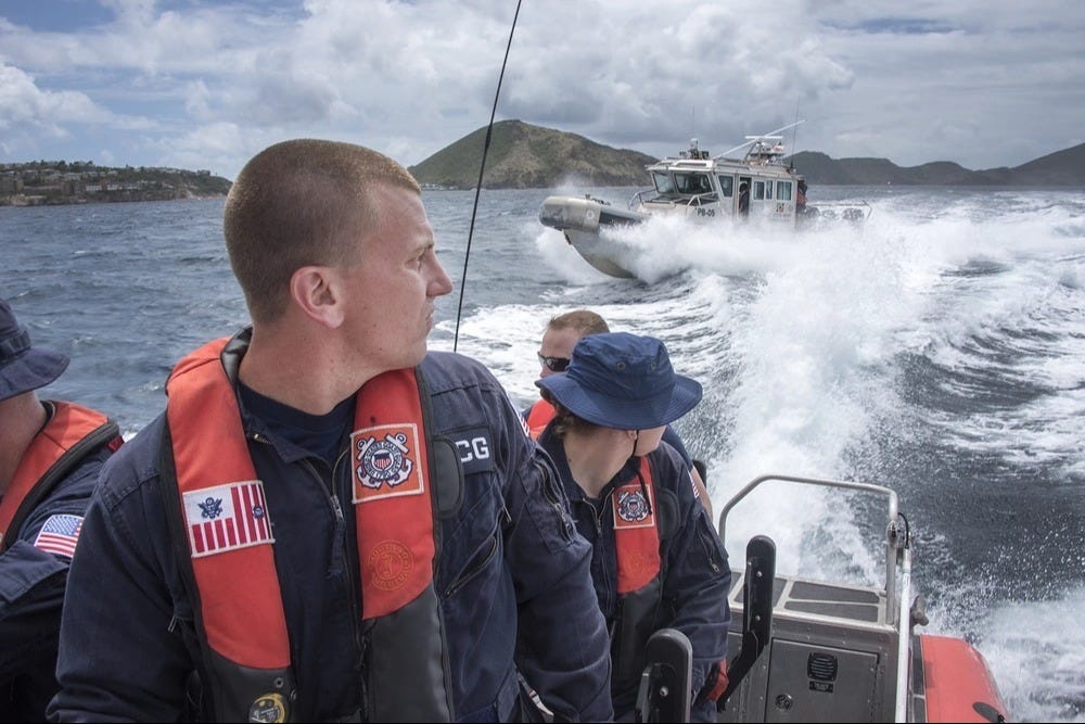US Coast Guard law-enforcement exercise near St. Kitts, June 9, 2018.