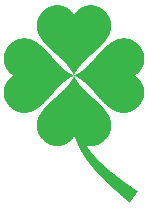 File:Green Four Leaf Clover.svg