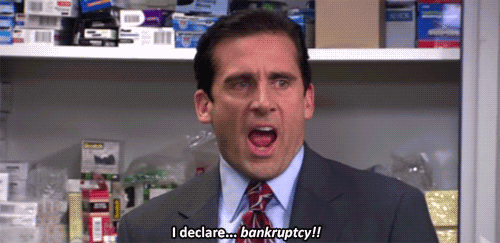 i declare bankruptcy michael scott gif | WiffleGif