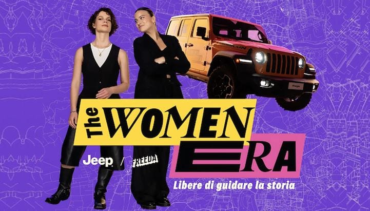Jeep e Freeda firmano la serie tv “The Women Era” disponibile su Prime Video