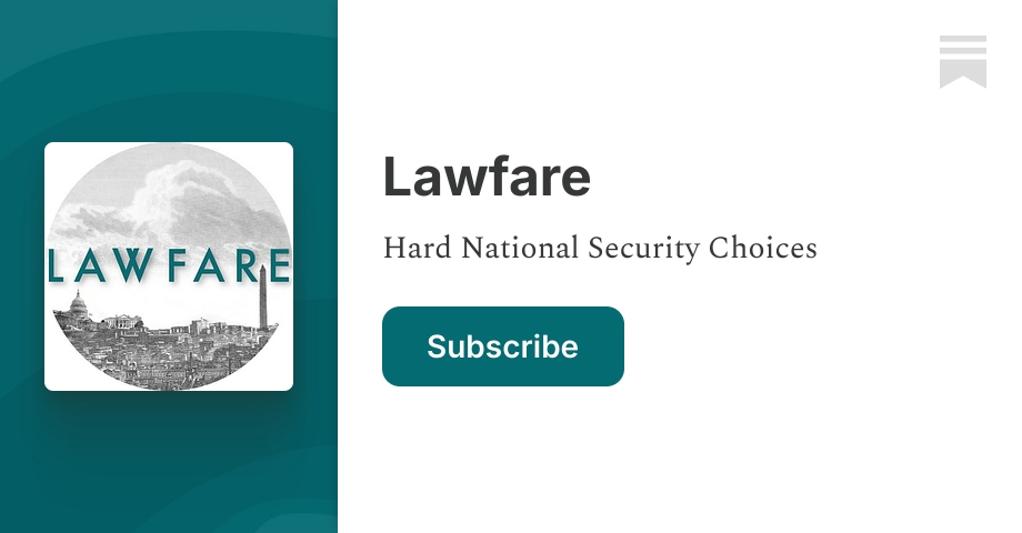 Today on Lawfare: April 17, 2026