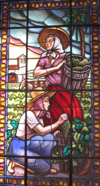 A - Jerez, stained glass window A - Jerez, stained glass window