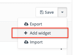 Add Widget