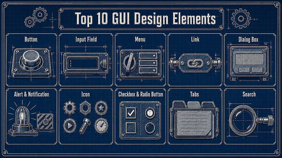 10 GUI Design Elements Build Every User Interface (32 minute read)