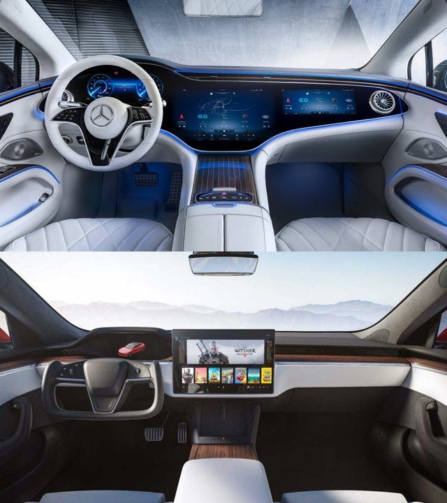 r/electricvehicles - Mercedes EQS vs Tesla Model S Plaid interior r/electricvehicles - Mercedes EQS vs Tesla Model S Plaid interior