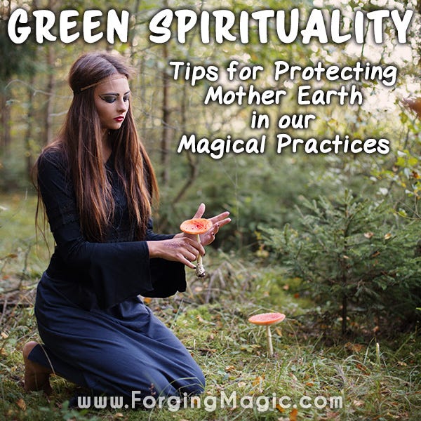 Green EcoFriendly Magic and Spirituality Practices