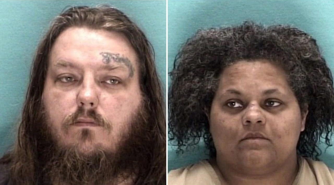 Mugshots of Jonathan Parr and Jacquelyn Coleman