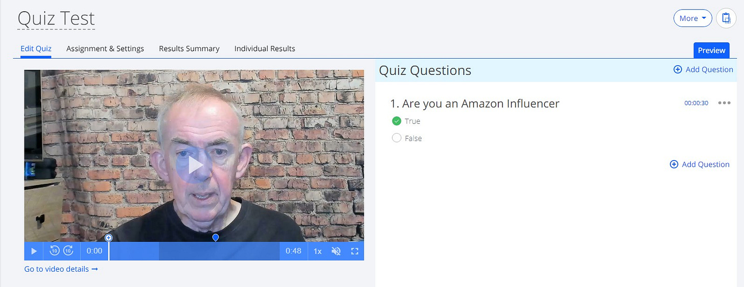 Embed quizzes in your recorded videos with Screencast-o-matic