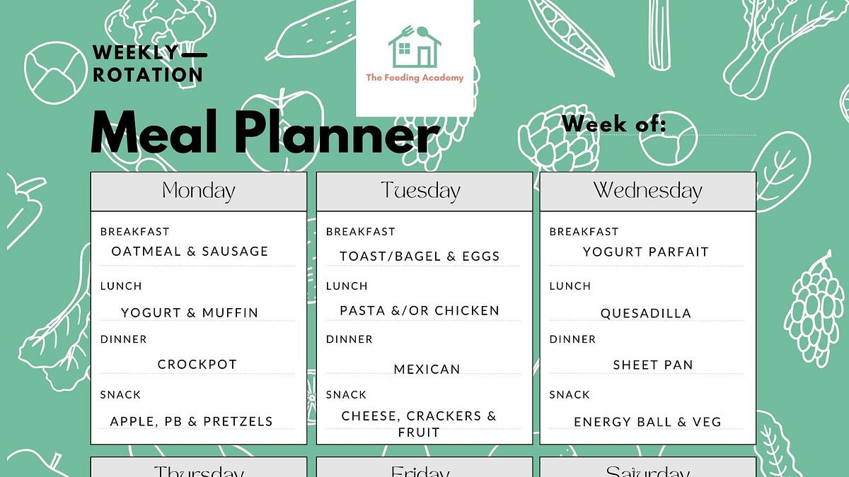 Simplify Mealtime and Support Your Picky Eater with Meal Rotation