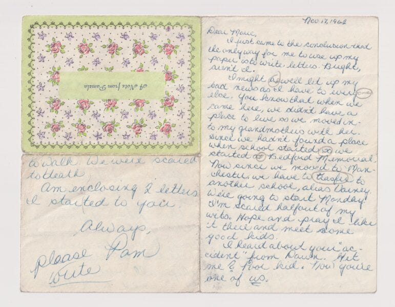 Letter from teenage girl Letter from teenage girl