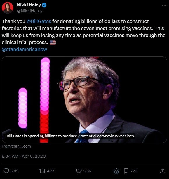 Nikki Haley Bill Gates Nikki Haley Bill Gates