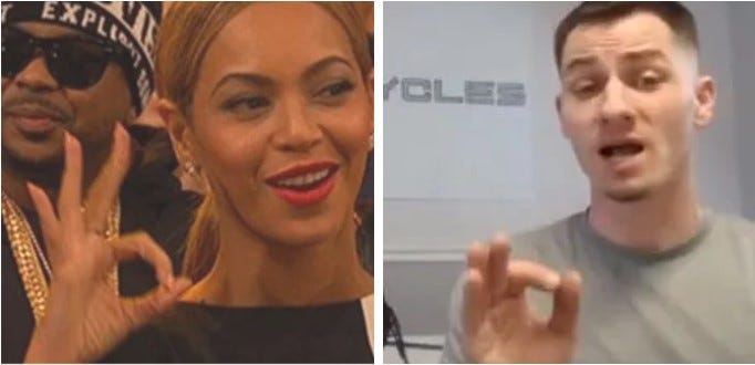 Luciferian Hand Signals - Grey Area Monarch Unmasked 2 The 666
