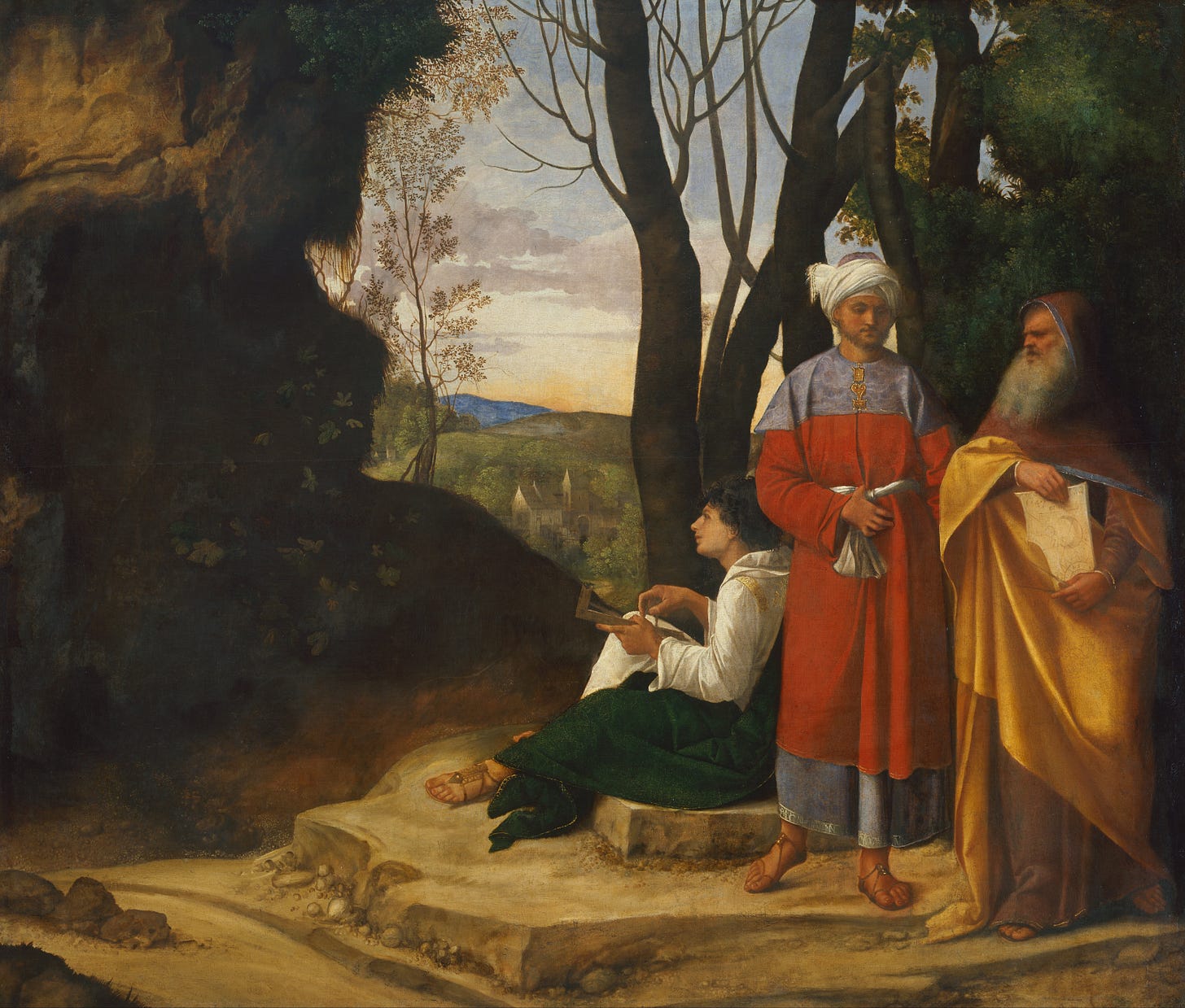 Giorgione - Les Trois Philosophes (vers 1505-1509)