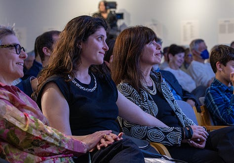 A gallery of images from the Dual Identities launch event at the Zekelman Holocaust Center