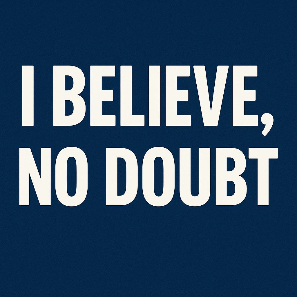 Bold Blue Affirmation