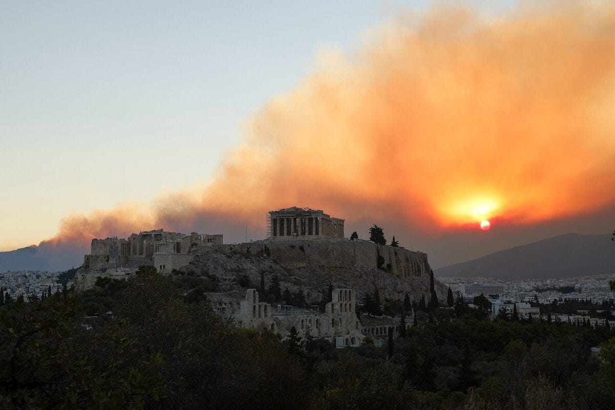 Wildfire on Outskirts of Athens Spreads 'Like Lightning,' Forces Hundreds  to Flee - EcoWatch