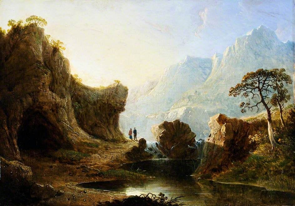 Mountainous Landscape Painting | John Martin Oil Paintings
