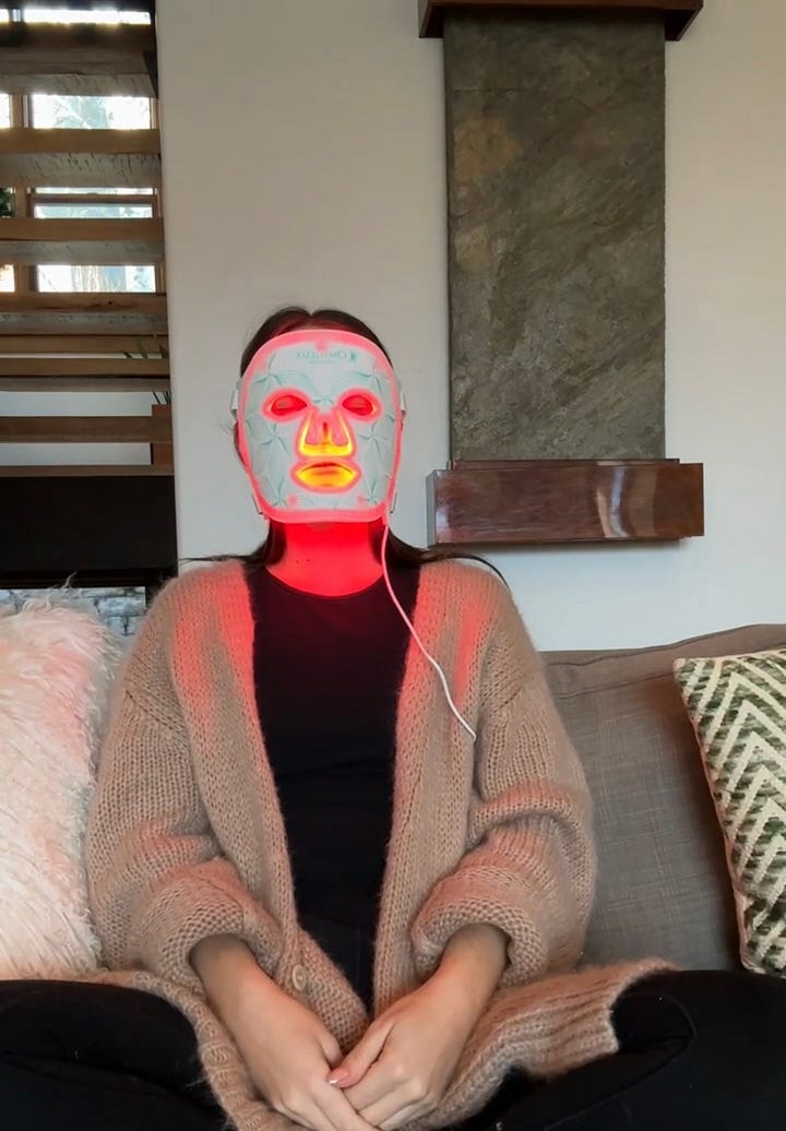 red light mask, red light therapy