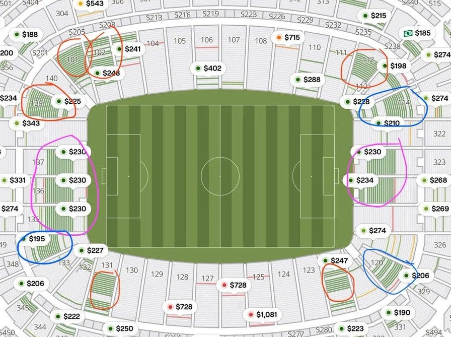 FIFA Ticket Blocks
