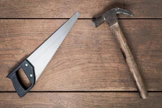Hammer And Saw Stock Photos, Images and Backgrounds for Free Download