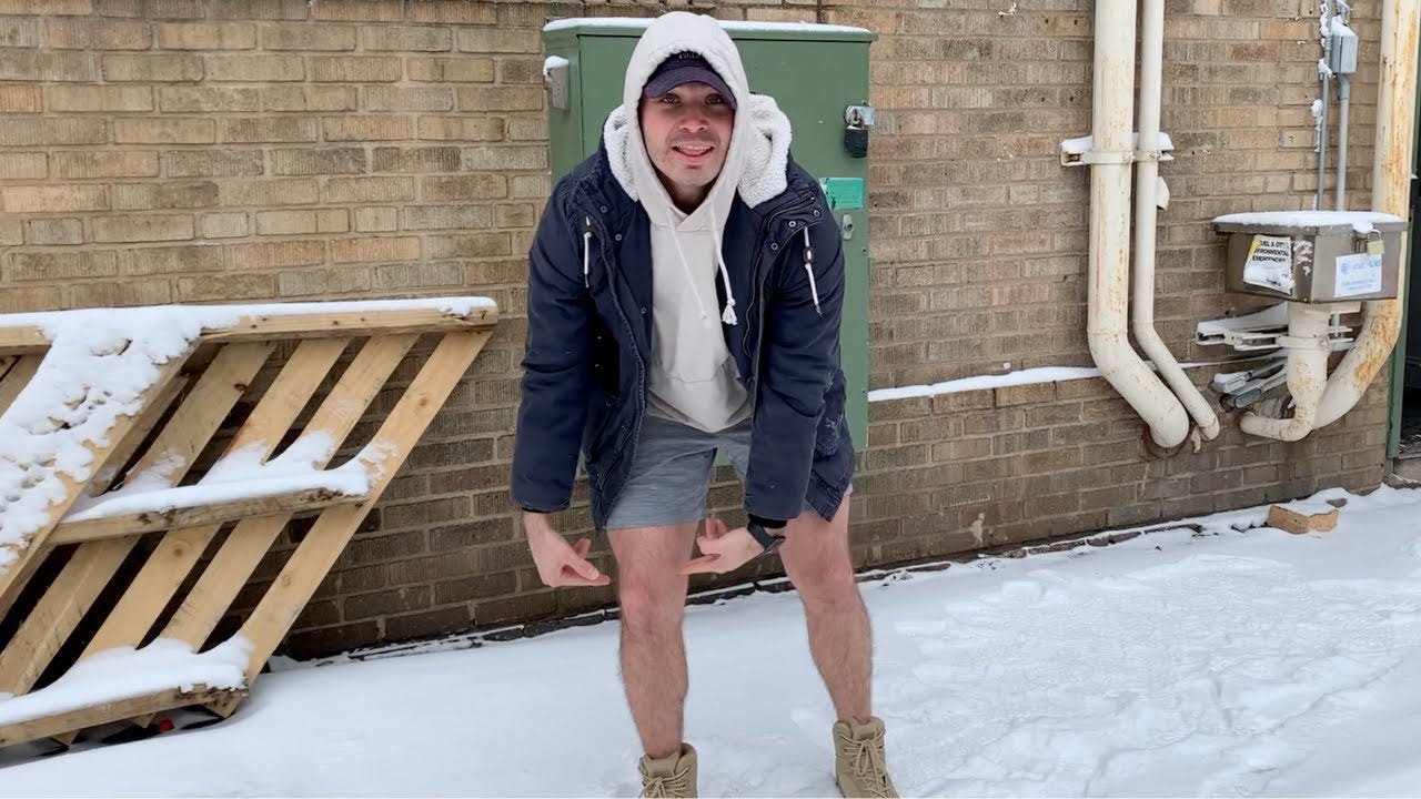 Pictured: Shorts in the Winter Man