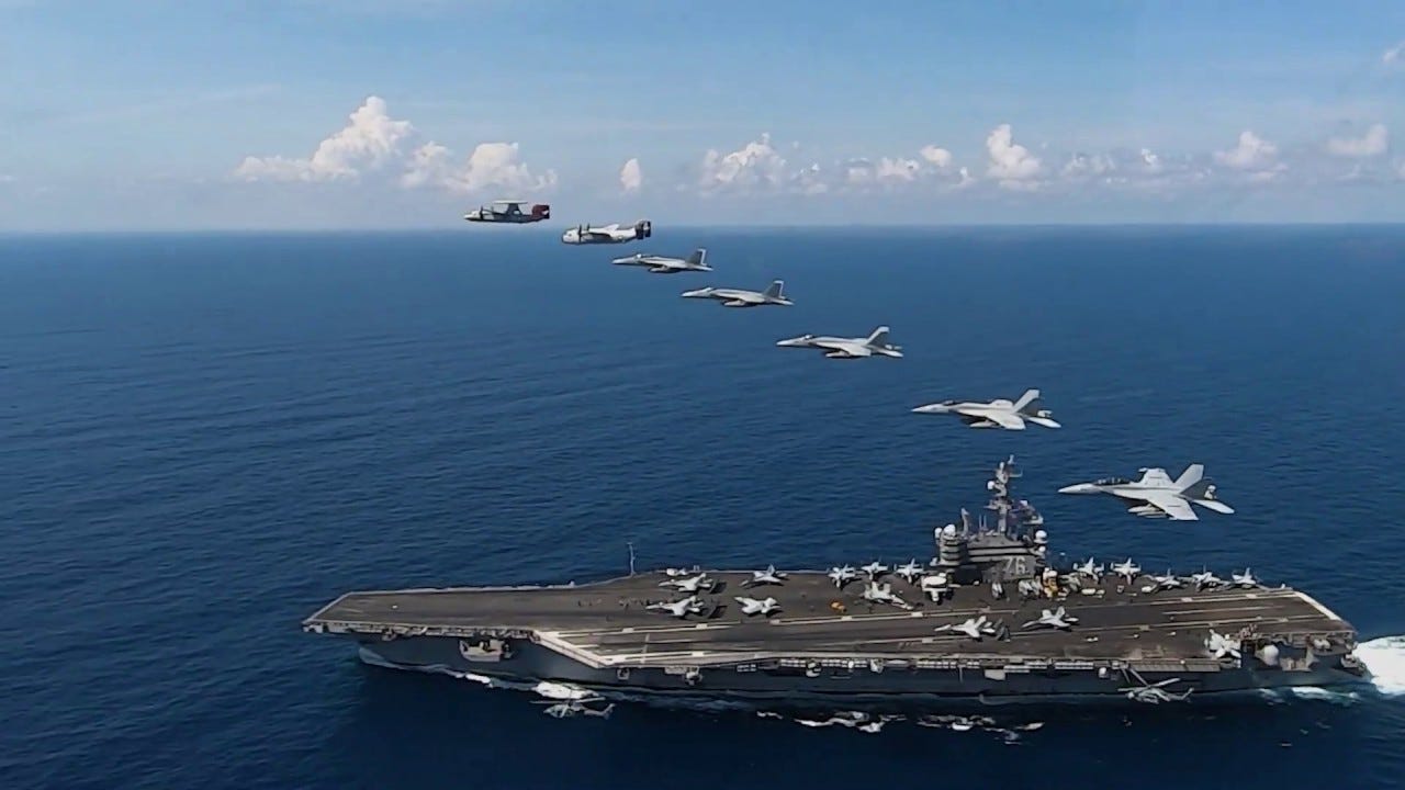 Take Ride Aboard USS Ronald Reagan and Carrier Air Wing Five - YouTube