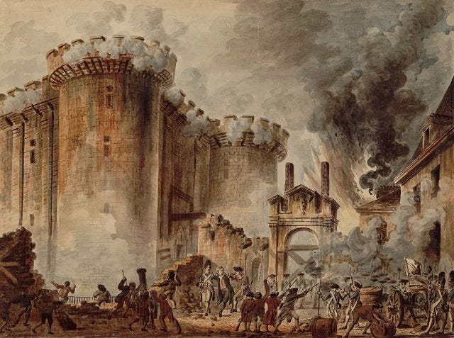 Toma de la bastilla de Jean-Pierre Houël Toma de la bastilla de Jean-Pierre Houël