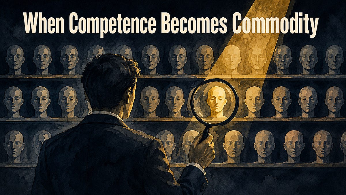 When Competence Becomes Abundant, Judgment Becomes the Moat