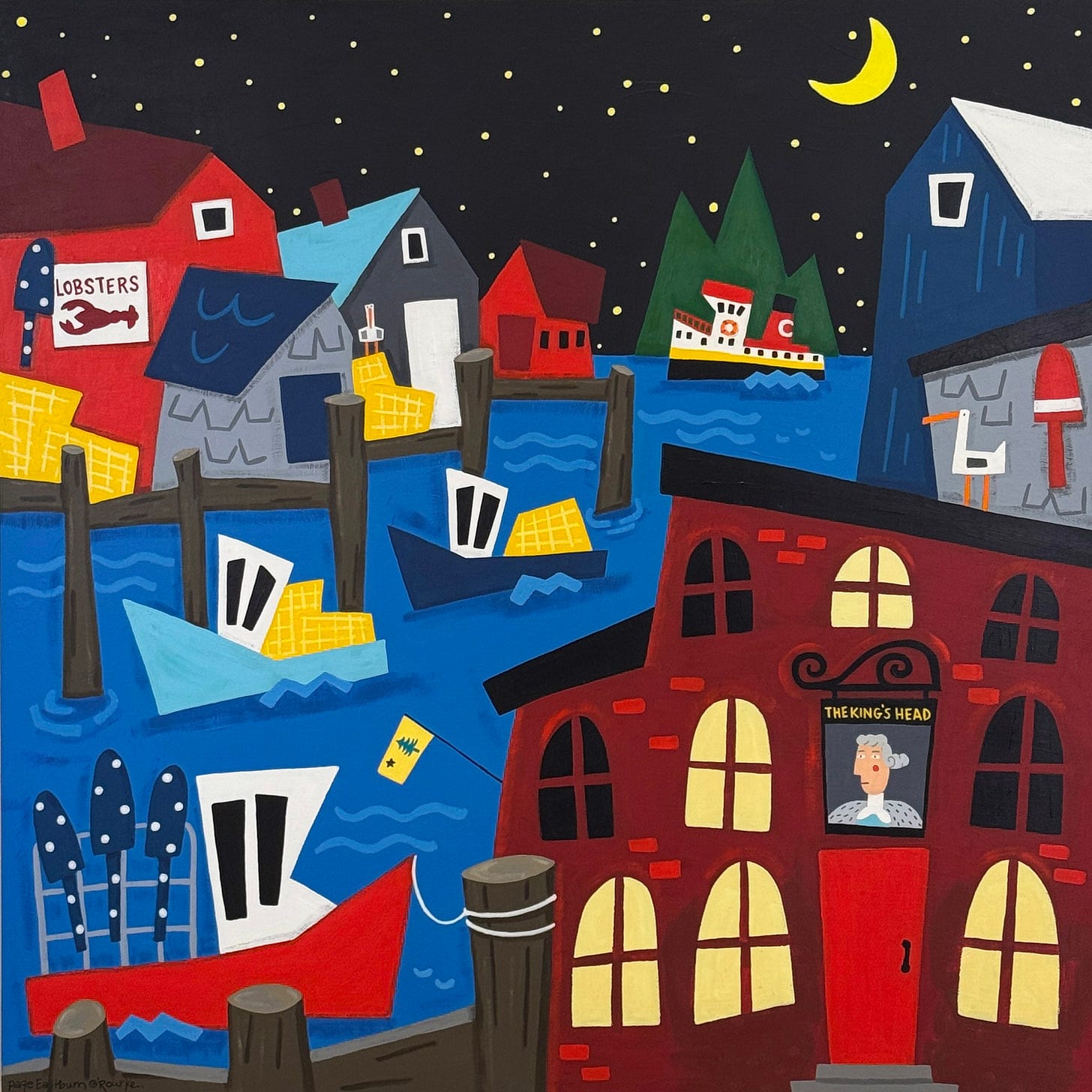 Harbor Glow, Old Port by Page Eastburn O'Rourke
