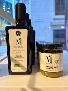 Products at RAYE pop up store. PAL & Leo, ancestral superfoods, shatta jam, jungle butter, fil foods, powder patisserie, over the moo