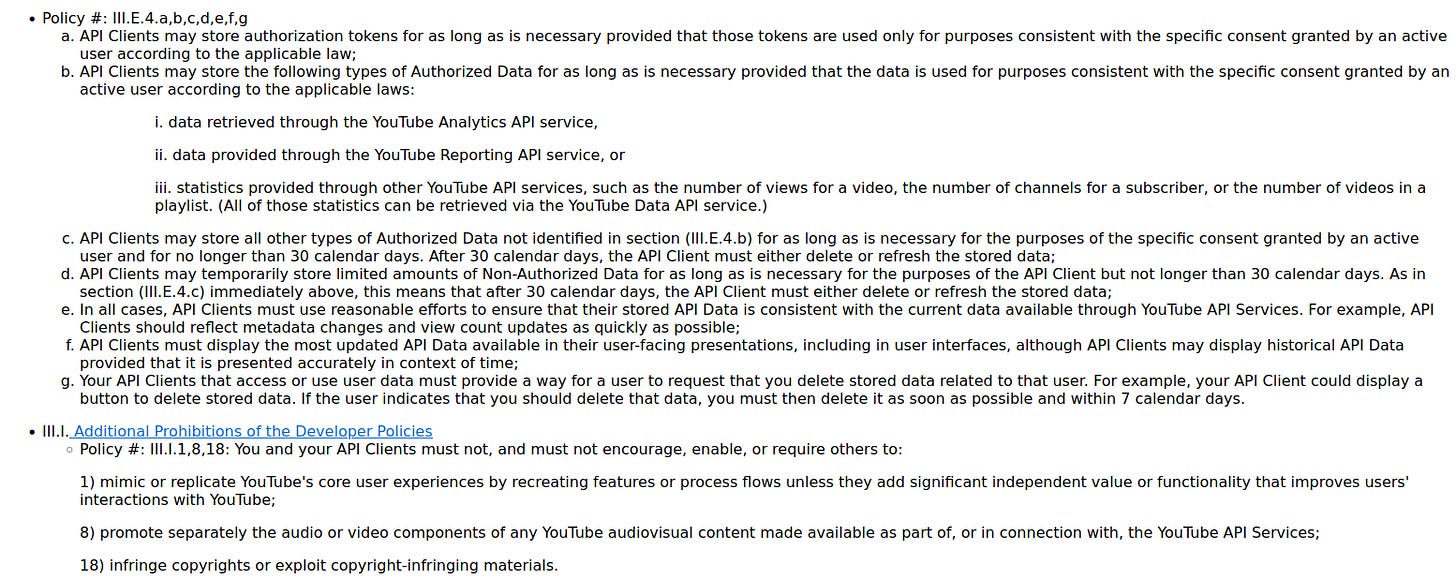 Invidious Cease-and-Desist Notice