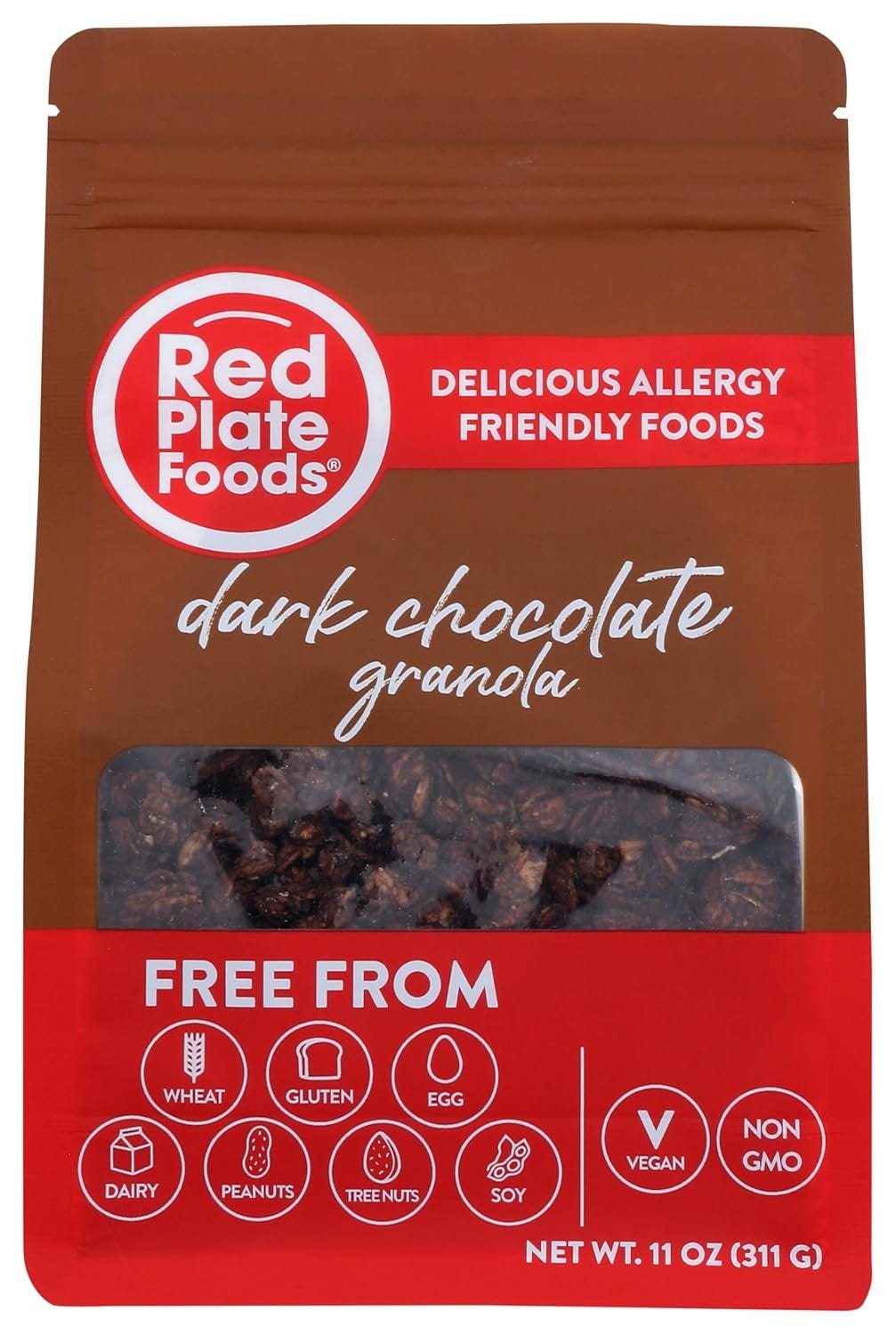 Red Plate Foods Dark Chocolate Granola 