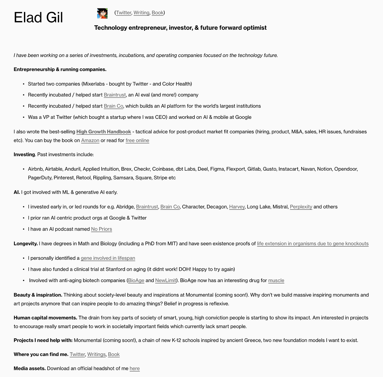 Elad Gil Bio Elad Gil Bio