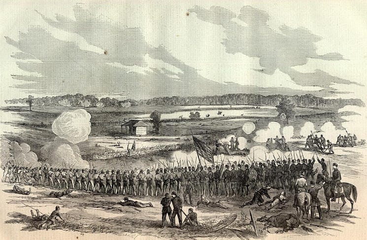 "...our men are burying the rebel dead..."