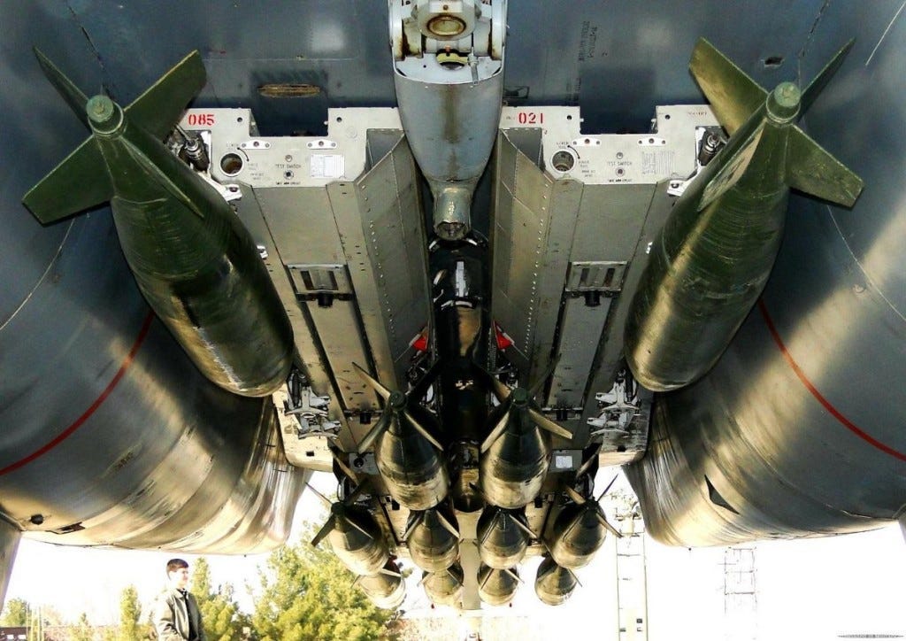 Bomb racks on an Iranian F-14. Photo via Jassem Al Salami