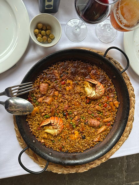 7 Portes (Catalonian restaurant) - seafood paella